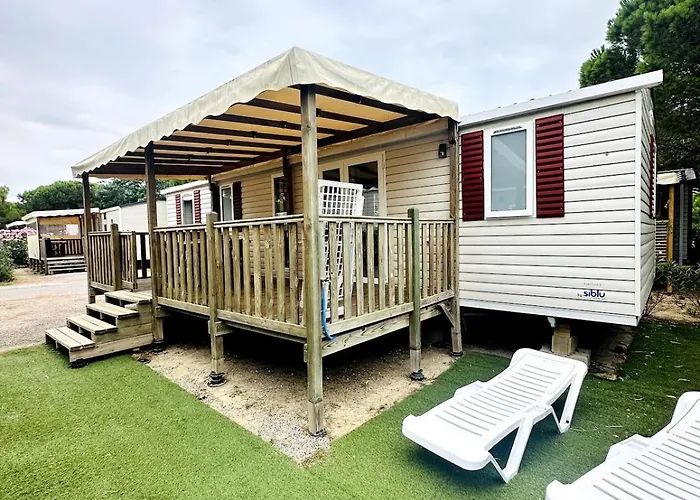אתר קמפינג Mobil-home 6 Personnes, Clim, Mar Estang