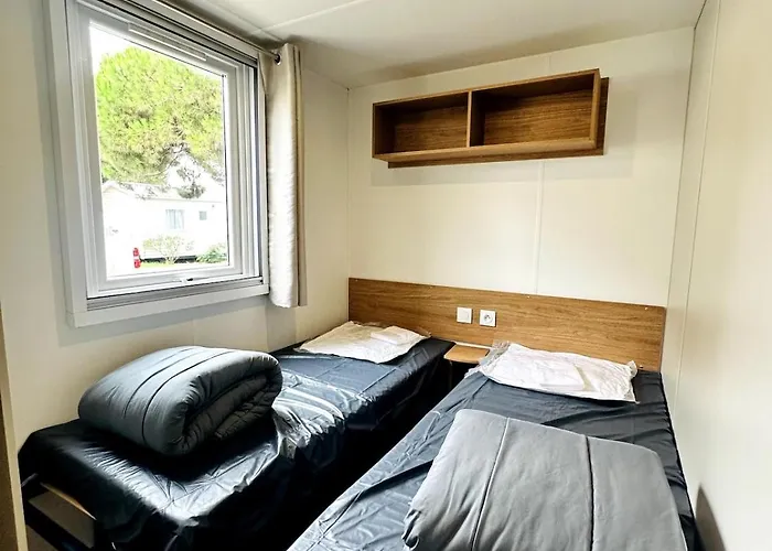 אתר קמפינג Mobil-home 6 Personnes, Clim, Mar Estang *